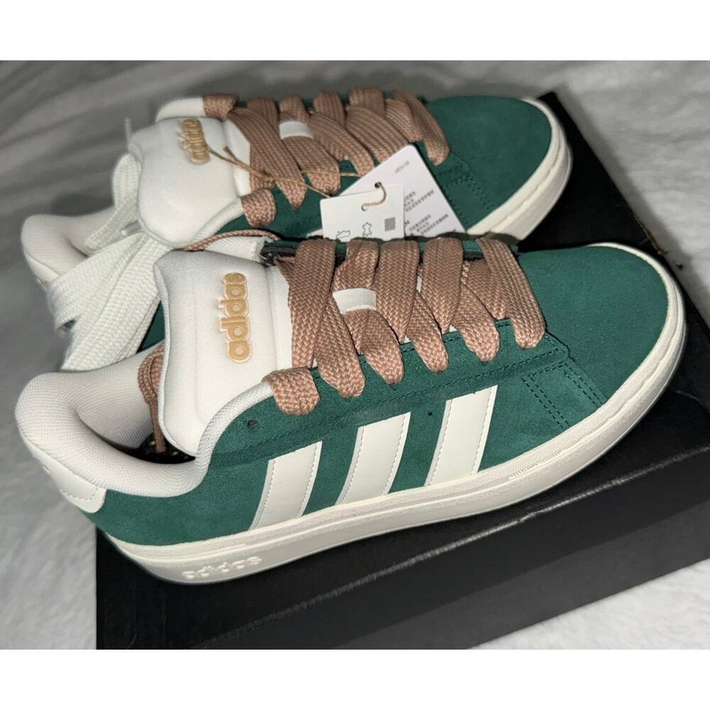 NEW Adidas Women's Grand Court Alpha 00s Collegiate Green Size 6 w/ Extra laces